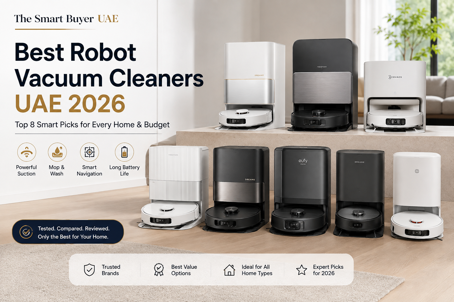 Best Robot Vacuum Cleaners in UAE (2026): 8 Worth Buying