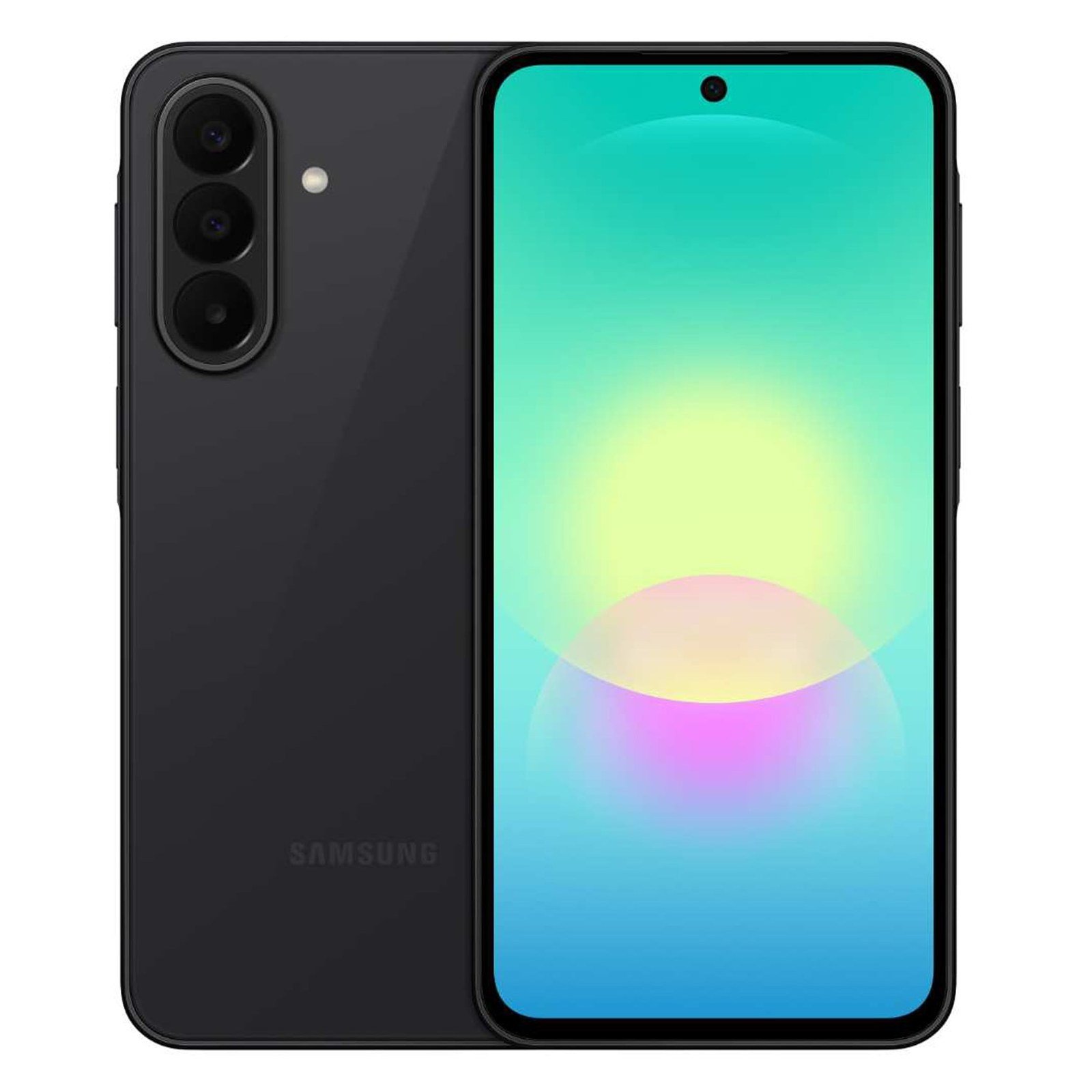 Samsung Galaxy A27 5G in black, front and back